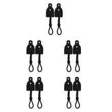 10Ensembles Attaches Bungee Noires Pour Stores Extérieurs