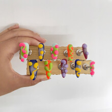 (M) Colorful Press-on Nails for Women - Lightweight & Natural
