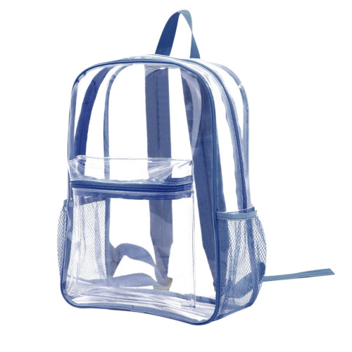 Large-Capacity Multilayer Transparent Backpack – Multicolor, Compatible with School & Travel Use