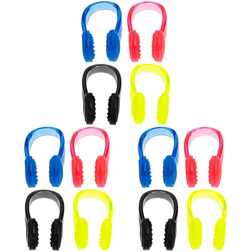 12Pièces Accessoires Natation Pinces Couleurs Variées 2