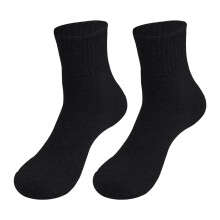 Compressiekousen voor dames, dikke wollen sokken voor de herfst en winter, effen kleur, casual medium tube thermische sokken, katoenen kniekousen.