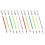 24Pièces Cordes Élastiques Retractables Couleurs Assorties Pour 2