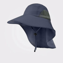 Atmungsaktiver Sonnenhut mit UPF 50+ für Damen und Herren – Angelhut mit breiter Krempe, Fedora-Hut, auch als Hijab-Hut geeignet