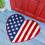 Tapete de boas-vindas com coração e bandeira americana, 45 x 76 cm (18 x 30 polegadas) 1
