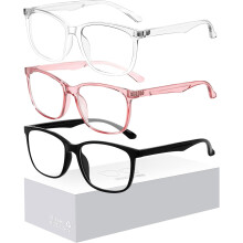 Occhiali unisex con filtro luce blu, confezione da 3