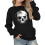 Κορίτσια casual oversized φούτερ με τσέπη και χαμηλωμένους ώμους 1