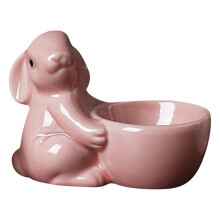 Ceramic Rabbit Egg Cup – Easter Bunny Egg Holder for Soft-Boiled Eggs, Home & Kitchen Decor, 3.5"x2.6", 1 Pack