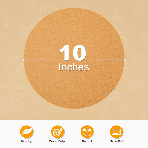Parchment Paper Sheets Unbleached Round 200 pcs