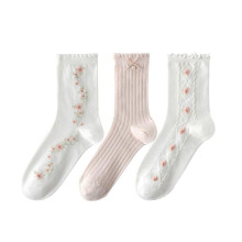 Cute Woman Socks Soft lace Breathable School Socks Fruit Ruffles Cartoon Mother's Day, Christmas Gifts or stocking stuffer