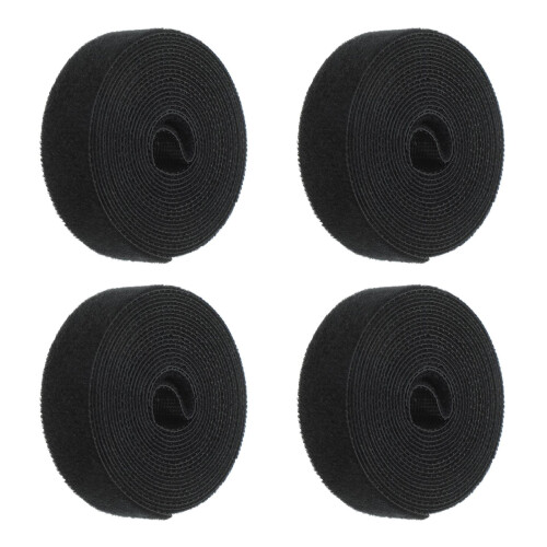 4Pièces Attaches Câbles Rouges Réutilisables Pour Organisation Maison