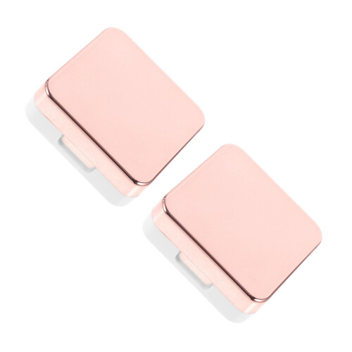2Pièces Boîtes Rose Pour Lentilles Mini Compactes Voyage