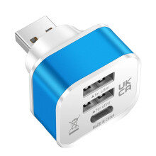 USB-adapter multi-splitter 1 mannelijk naar 3 poorten