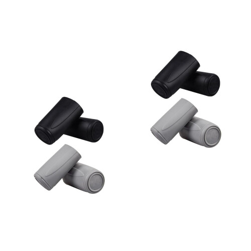 8Pièces Housses Silicone Microphone Main Antiroulis Assortis