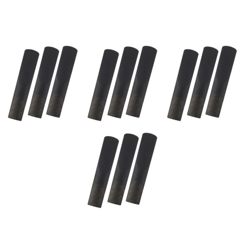 12Pièces Anches Clarinettes Résine Noires Accessoires Durables Pro