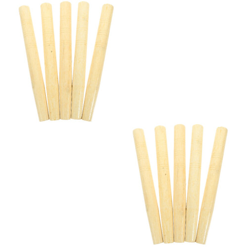 10Pièces De Désherbage Multifonction Beige En Bois Pour Jardin