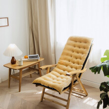 Hochwertiges Schaukelstuhl-Kissen-Set (49 x 20 x 4 Zoll) mit Bändern, rutschfest, für drinnen und draußen, Khaki – kompatibel mit