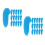 60Pièces Protections Pointes Cutter Bleu Accessoire Cuisine 1