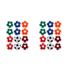 32Pièces Balles De Football De Table En Plastique Colorées Accessoires