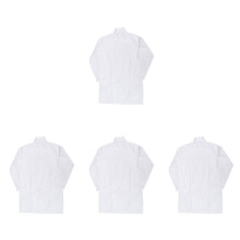 4PiĂšces Blouses Coton Blanches Enfants Uniformes Cosplay