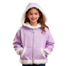 Pluche hoodie met rits voor kinderen (jongens en meisjes), lange mouwen, capuchon met trekkoord, voorzakken, comfortabele dagelijkse buitenkleding