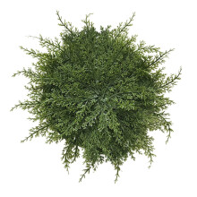 Christmas Greenery Placemats, 15.75" Round Pine Branch Table Mats for Holiday Party Decor