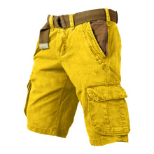 Pantalones cortos cargo para hombre, pierna recta, estilo casual, para el trabajo, uso diario, cómodos y ligeros, pantalones utilitarios, clásicos