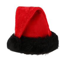 Boina roja francesa y sombrero de golf, fedora de paja, gorro de Papá Noel con ribete negro: tocados festivos para adultos.