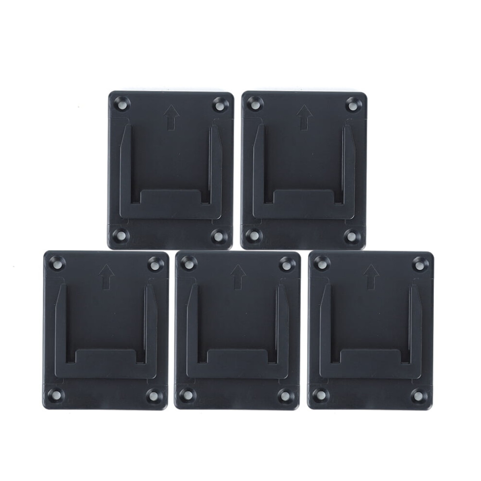 5Pcs Tool Holder For Bosch/Makita 18V Lithium Battery Machine Rack (Black) 9340959151783