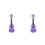 2Pièces Ukulélé Enfant Bois Violet Instrument Musical Junior 1