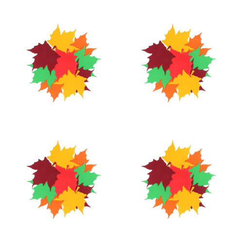 200Pièces Décorations En D'érable Couleurs Automne DIY