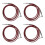 4Pièces Câbles Audio Guitare Durable Nylon Pour Effets 1