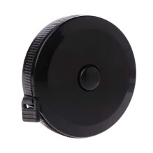 Retractable Soft Tape Measure for Body, Sewing, Tailoring, Knitting & Weight Loss – Black, Double Scales, Compatible with Fabric Crafts