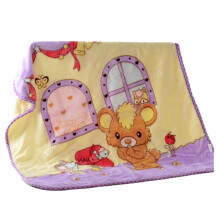 Coperta morbida e calda per neonati, ideale per la nanna, con motivo a cartoni animati, in velluto corallo, sottile, per letto, divano, sedia, culla