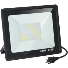 100W buitenspot, 10000lm, 6500K daglichtwit, IP66 waterdicht – compatibel met standaard stekker