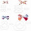 Plastic Clay Cutters Kit Bowknot Bowtie 12Pcs 1