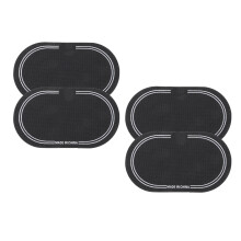 4Pièces Tête De Batterie Pad Protecteur Noir Résistant Pet