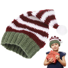 1Pc Parent Child Crochet Cap Multi Knitted Hat Warmth for Outdoor Use
