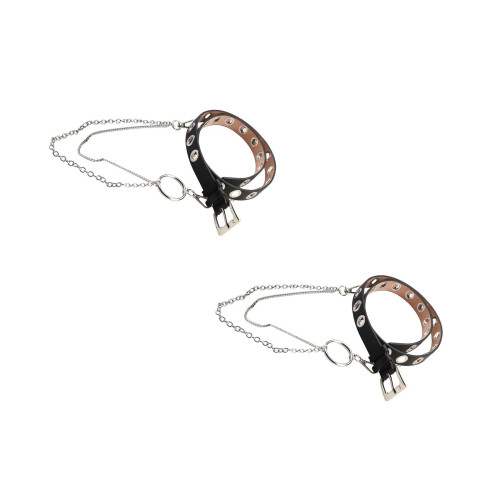 2Pièces Ceintures Mode PU Pour Taille Adaptées Jeans
