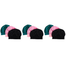 9Pièces Turban Satin Élastique Pour Bouclés Confort Femme