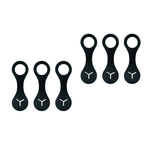 6Pièces Distributeurs Crottes Noir Pour Balades Avec Laisse