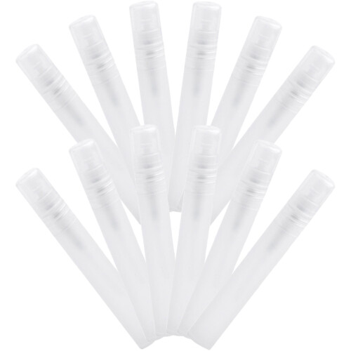 48Pièces Flacons Miniatures Blancs En PP Sécurisés Pour