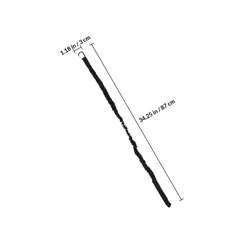 Polyester Kayak Peddel Leash Zwart Veiligheidskoord Elastisch 1