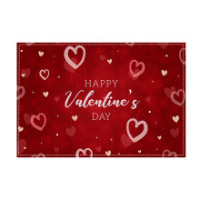 Valentijnsdag placemat 45x30cm, waterdicht en hittebestendig, antislip, gemakkelijk schoon te maken, romantische decoratie voor een diner bij