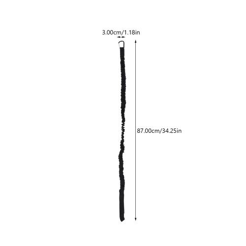 Polyester Kayak Peddel Leash Zwart Veiligheidskoord Elastisch 2