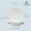 White Ceramic Dinner Plates (10"), Set of 4, Stackable, Dishwasher & Microwave Safe, Restaurant Style 1