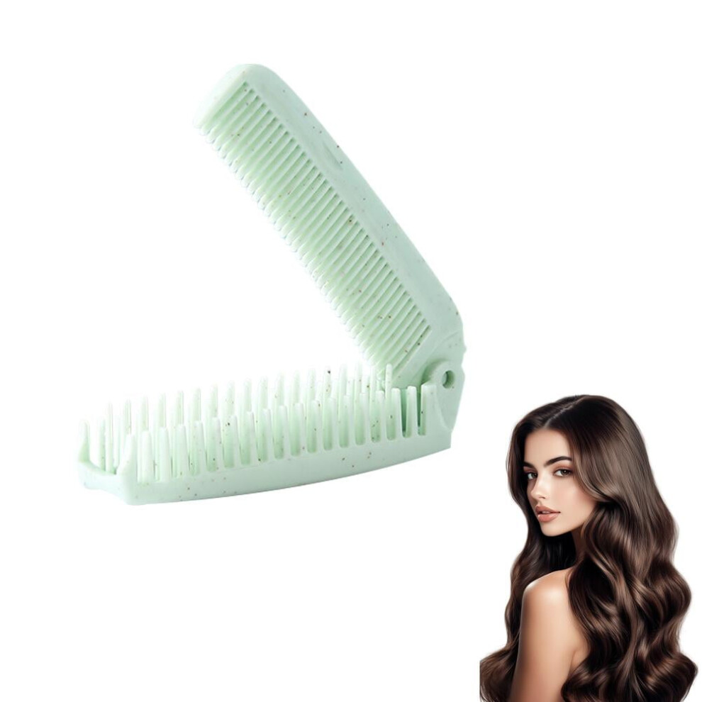 Wheat Straw Foldable Hair & Makeup Comb Portable, Eco-Friendly, For Men &