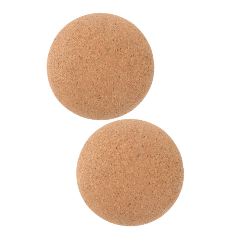 Brown 2-Pack Cork Massage Roller Yoga For Muscle Relief And Convenient Home Exercise