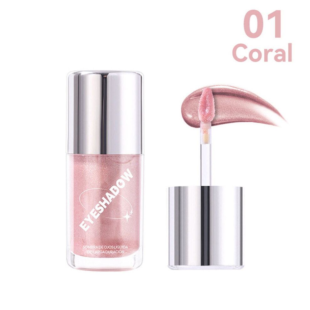 Cosmetic Makeup Liquid Eyeshadow - 6 Pigmented Shades Long-Lasting Easy To Eye Shadow for Glittery Eye Looks 7ml
