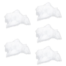 5Pièces Bourrage Polyester Blanc Pour Animaux En Peluche DIY Coussin