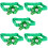 5Pièces Colliers Fleur Pour Petits Animaux Vert Durable Et Pratique 1